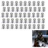Sylkeov Set di mini luci a LED, lampade a LED alimentate a batteria per fai da te, decorazione della casa delle bambole, progetti in miniatura ed eventi, per creazioni personalizzate (50, luce bianca)
