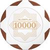 SLOWPLAY Nash Clay Poker Chips, White Gold Edition, 14 grammi di argilla pesante composita, 40 mm grandi fiches in massa, confezione da 50 fiches