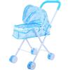 ERINGOGO Carrello Giocattolo Fare Finta Carrozzina Bambole Posto a Sedere Per Con Passeggino Bambola Giocattoli Passeggini Carrello Della Spesa Giocattolo Poliestere Sky-blue