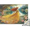 6N2X9A4S Donna Elegante al Lago Puzzle 1000 Pezzi Carta Puzzle per Adulti Paesaggio Campestre Relax Casa Famiglia Decorazione Regalo 38x26cm/1000pcs