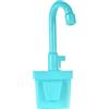 Pesoncarl Rubinetto per lavandino giocattolo, lavello da gioco in plastica con acqua corrente, rubinetto di ricambio per giocattoli da cucina 5, 5x10, 2x3, accessori per casetta per ragazzi e ragazze Bomboniere