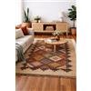 Ripaz Vogue - Tappeto Kilim intrecciato a mano in lana e iuta a trama piatta, stile bohémien, tribale, tappeto in fibra naturale, tappeto per soggiorno, camera da letto, corridoio, decorazione, 60 x