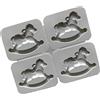 Ranuw 4X cioccolato caramelle zucchero mestiere cavallo a dondolo gomma stampo torta decorazione strumenti arte famiglia silicone sapone stampo candela stampi silicone kit 3d fabbricazione di candele