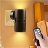 BORDEAG Luce Notturna Led Con Telecomando - Lampada Comodino Regolabile, 3 Colori, Per Camerette, Corridoio, Garage, Bagno - Presa Per Luminosità