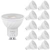 Ankey 10 lampadine LED GU10, 7W Equivalenti a 60W, 6500K Bianco freddo, 650 lumen, lunga durata, basso consumo, adatte per illuminazione a binario e case da incasso