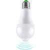 Generic YSJX luci ad ampio voltaggio, Confezione da 1, luce notturna con sensore di movimento a LED 12W/18W E27 AC85-265V PIR Radar Garage Corridoio Balcone Lampadina Illuminazione di emergenza(Warm White,E27