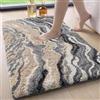 DEXI Tappeto Bagno Antiscivolo 40 x 60 cm, Tappetino Doccia Super Assorbente in Microfibra Morbido, Lavabile in Lavatrice, Design Moderni per Bagno, Cucina o Lavandino, Beige Grigio
