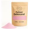 matches21 HOME & HOBBY Sabbia decorativa rosa, 5 kg, pietre decorative per vasi, bicchieri, decorazione da tavolo e fiori