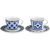 Baci Milano set 2 pezzi tazzina caffè con piattino in porcellana collezione Infinity