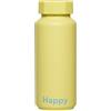 Design Letters Borraccia Termica 500 ml | Bottiglia d'acqua isolata a doppia parete | Bottiglia Termica in acciaio inossidabile Borraccia sportiva | Senza BPA BPS Bottiglie per Viaggio, palestra, yoga