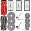 COWINORY (13 Pezzi) Ricambi per Roborock Saros 20/10R, Qrevo CurvX/Curv 2 Pro: 2 Rullo, 2 Laterali, 3 Sacchetti, 3 Filtri HEPA, 3 Panni