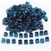 Blausky 50 mini fermagli per capelli, graziosi fermagli per capelli, piccoli fermagli antiscivolo, accessori colorati per acconciatura, piccoli fermagli per capelli come regalo per donne e donne, blu