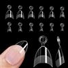 BWOOOWE 600 Pezzi Tip in Gel per Unghie Finte Corte Soft Gel Tips Ovali Tip in 12 Misure Ricostruzione Punte per Ovali Corte Estensione Unghie Manicure Salone e Casa (C)