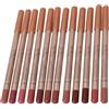 Generic Set di 12 Matite per Labbra, Matite per Labbra Opache Lisce Come la Seta con Punta Fine per un Contorno Preciso, Matita per Rossetto a Lunga Tenuta Resistente All'acqua