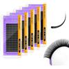 NAGARAKU 5 Scatole Individuali Ciglia Classiche 1:1 Professionali Effetto Volume Russo Leggere Morbide Naturali Punte Long Taper Sottili Radici Senza Colla Nero Opaco 16 Rows (0.20 C 11/12/13/14/15mm)