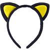 Anawakia Cerchietto per capelli con orecchie di gatto per bambini, colore giallo