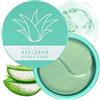 Victoria Beauty - Cuscinetti per gli occhi ialuronici contro le occhiaie con niacinamide e aloe vera - 60 tamponi