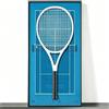 Generic Espositore da parete per racchetta da tennis, cornice da collezione sportiva, elegante decorazione da parete per uomo grotta e sala giochi, cornice decorativa per racchette da tennis (solo telaio