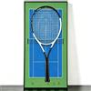 Generic Espositore da parete per racchette da tennis, cornice protettiva per cimeli sportivi, supporto da parete per collezione di racchette da tennis, ornamento da parete per collezionisti di tennis