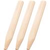 MERRYHAPY 3 Pezzi Legno Impugnatura Ricambio, Racchetta da Badminton