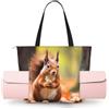 DUYKIMQW Squiries alla ricerca di cibo Stampa Yoga Tote Bag con supporto per | Borsa a tracolla per yoga con supporto per tappetino, borsa da fitness da donna, ideale per yoga, pilates