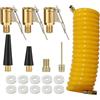 Wihozte Set di adattatori da 18 pezzi per valvole della bicicletta, adatti per | Versatile set adattatore valvola bicicletta per gonfiare ruote e salvagenti, ideale per officina fai da te