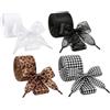 Generico Stringhe Per Scarpe Leopardate 4 Paia A Quadretti Morbidi E Divertenti In | Stringhe per sneakers da donna Per Bambini, Tennis, Pattini A Rotelle, Ballerine, Sport Outdoor, Viaggi