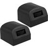 FOMIYES 2 Pezzi Tappetini Antiscivolo per Cyclette, Coprigambe | Protezione Pavimento, Riduzione Rumore e Assorbimento Urti, Uso Domestico Indoor per Attrezzi Fitness