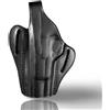Zib Grips Fondina in pelle OWB compatibile con Browning Hi-Power MK III - Fatta a mano, Nero, Sinistra