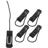 CIYODO 5 Pezzi Clip per Pinna Paddleboard Fibbia, Nero, in Nailon | Accessori per Tavola da Surf e Paddle Board, Struttura Portatile, Design Clip Sicura, Resistente All'usura