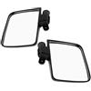 Ciieeo Specchietto Retrovisore per Golf Cart, Specchio Carrello da Golf, Nero, Vetro e Plastica, Installazione Facile, Riflessione Chiara, Ampio Angolo di Visione, per Uso Esterno