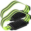 DEARMAMY Crampon Antiscivolo per Scarpe, Silicone Chiodi Duri | Nailon e Ferro, Front Loop e Fascia Tallone Elastica, per Camminare e Caccia, Facile da Indossare