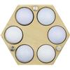Generic Rastrelliera per palline da golf a d'ape esagonale a 6 slot da parete | Scaffale esagonale per palline da golf per soggiorno, studio, ufficio, camera da letto, stanza dei giochi
