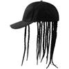Volakebeing per Cappello Baseball con Dreadlock Finto Unisex Hip Hop Nero | sintetica temperatura, realistica al tatto, al per calore e durevole nel tempo