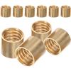DEARMAMY 10 Pezzi Boccola in Ottone per Stecca Biliardo, Ricambio Oro | Accessori da Biliardo, per Stecca e Tavoli, Giocatori Nove-biglie, Controllo e Precisione