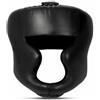 Bffcnl Caschetto da Pugilato Imbottito Casco Paratesta CE Copricapo da Sparring per Arti Marziali, Nero, M