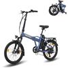 SPATIAL E-Bike Pieghevole 20 Pollici Gomme, 48V 13Ah 70km Autonomia, Motore 250W 65Nm, Sblocco NFC e Display LCD per Città e Ufficio, Blu da uomo