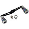 Baoblaze Manovella per, Color to 3 | Finitura Anodizzata brillante, Universale, Manovella in Alluminio con Due Pomelli, per Tuning