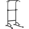 UBVNFGMK Power Tower Dip Station nera, 102 x 95 x 210 cm, supporto per trazioni regolabile in altezza, per palestra domestica, robusta struttura in acciaio per dip e trazioni
