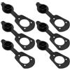 OHPHCALL 6 Pezzi Guarnizione Portacanna da Kayak in PVC Nero | Cuscinetto per Supporto Canna, Accessorio per Kayak e Kit Portacanna, Sicurezza Migliorata