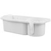 Hohopeti Boat Fishing Storage Box Contenitore per Esche da Pesca in Plastica Bianco con Divisori, Organizzatore Compatto per RV, Barca e Yacht, per Accessori da Pesca