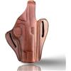 Zib Grips Fondina in pelle OWB compatibile con Browning Hi-Power MK III - Fatta a mano, Marrone, Destra