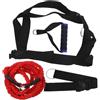 TOPBATHY Training Pull Rope Jumping Workout Rope, Double Resistance Band, 1 Set, Lattice Naturale e PP, 3 Metri, per Allenamento in Casa e Forza Esplosiva Colore Casuale