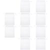TOPBATHY 10 Pezzi Sacca Porta Esche Non Tessuto Bianco Coulisse per Pesca
