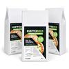KLEAF KETOMIX Pane & Pizza - 3 x 1 kg Preparato Low Carb e Keto per Pane, Pizza, Focacce e Panificati - Solo 4,9 g Carboidrati Netti/100 g - Mix Chetogenico Made in Italy