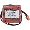 MUKUZI Batteria compatibile con MR-BAT6V1 2CR17335A WK17 con spina arancione