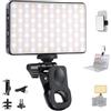 UTEBIT Luce Selfie per Telefono 2500-9000K 3 Modalità Luce per Foto 120 LED Ricaricabili Luci di Riempimento del Telefono con Clips per iPhone/iPad/Laptop/Fotocamera/Fotografia Vlog