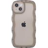 miyonsin Custodia per iPhone X/iPhone XS, Graziosa Custodia a Forma di Onde Ricce, Trasparente Custodia Protettiva per Ragazze e Donne, TPU Antishock Cover per iPhone X/iPhone XS, Nero