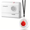 SYNLETT Cercapersone caregiver con pulsante di chiamata wireless | Sistema di avviso per anziani, pazienti e assistenza domiciliare con pulsante facile da usare.
