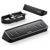 FIDECO 7 Porte USB 3.0 Hub con 1.2m Cavo per Desktop/PC/MacBook, 5Gbps Sdoppiatore USB con 4 USB-A + 3 USB-C Porte, Splitter USB con Cavo Lungo, senza Alimentatore, non Adatto alla Ricarica